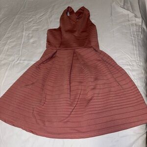 Elegant Pink Sleeveless Dress